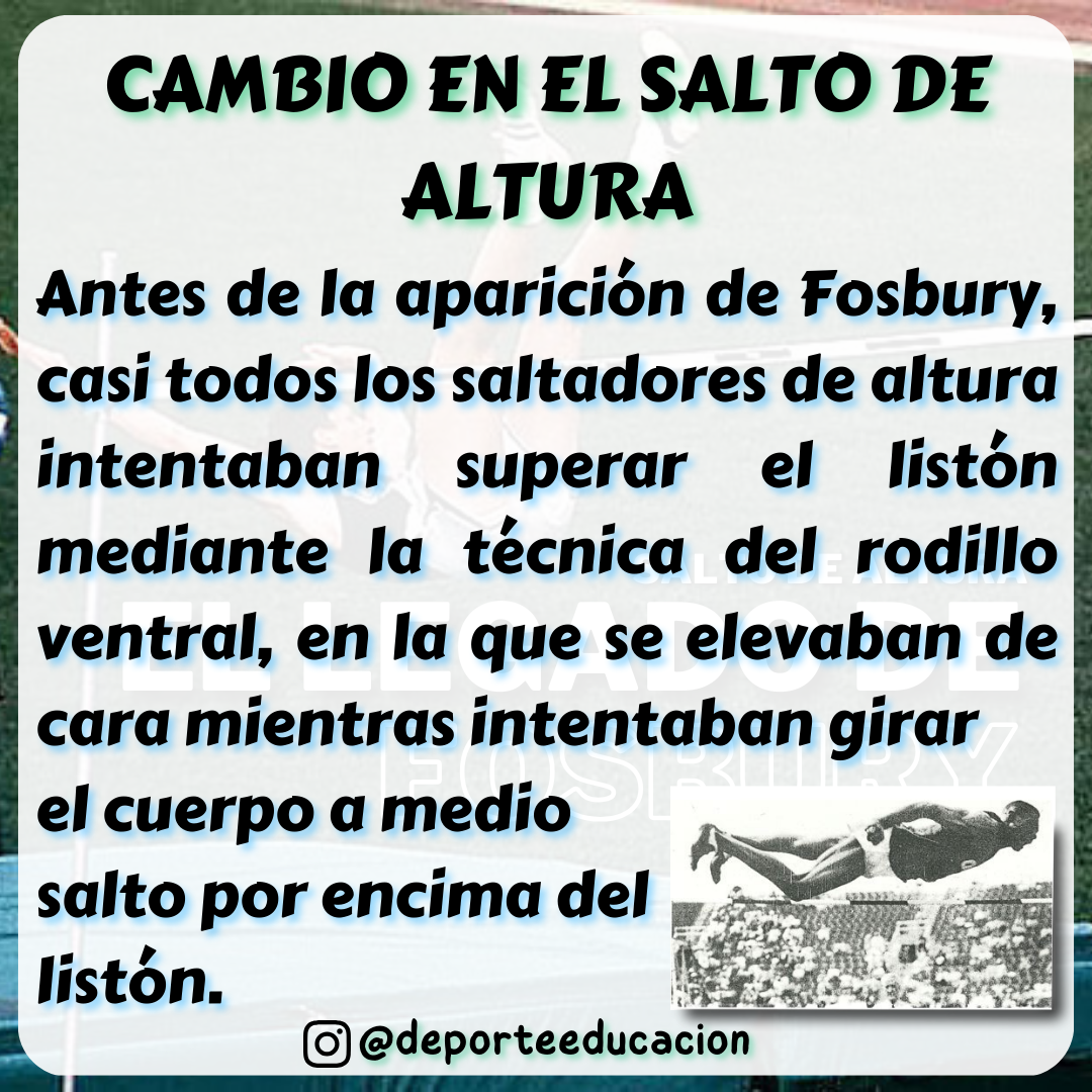 EL LEGADO DE FOSBURY - Salto de Altura.
