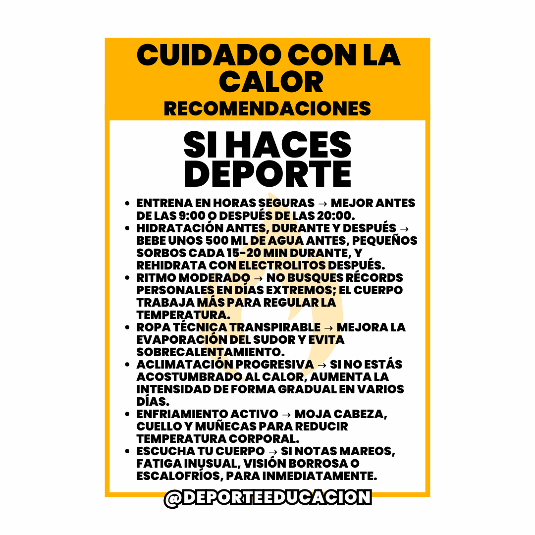 CUIDADO CON LA CALOR.