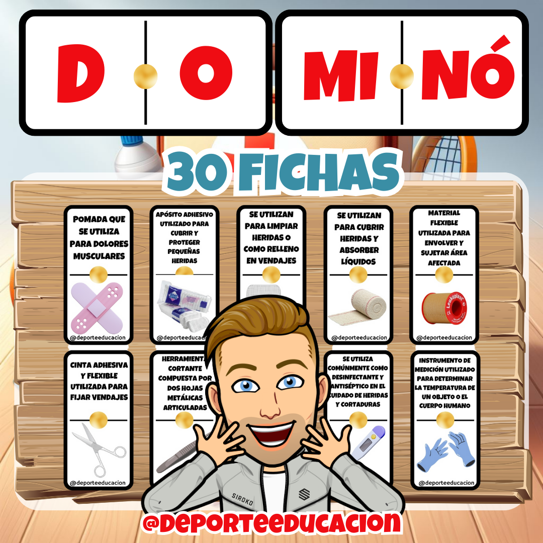 BOTIQUÍN. DOMINÓ Y DOBBLE.