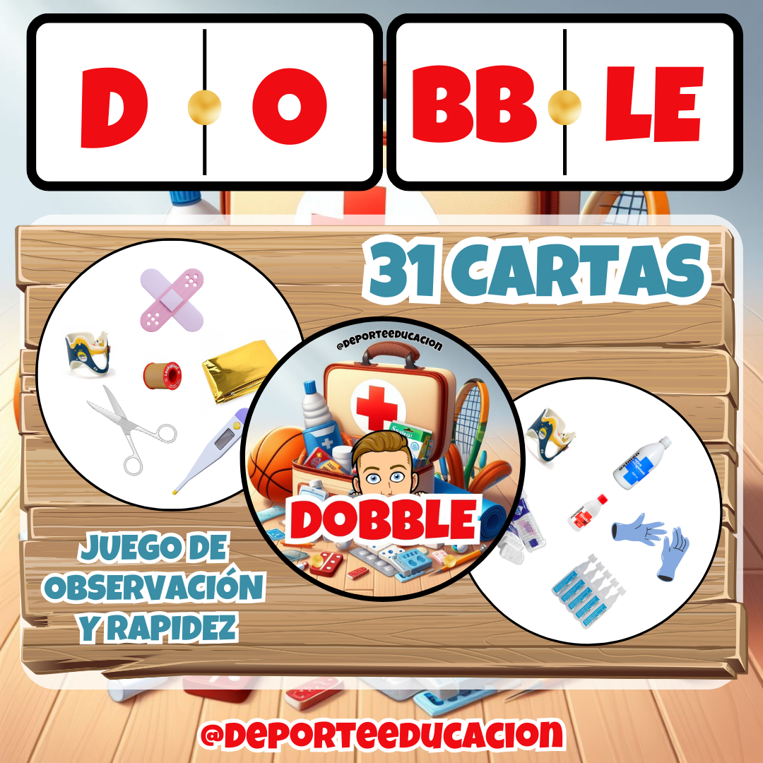 BOTIQUÍN. DOMINÓ Y DOBBLE.