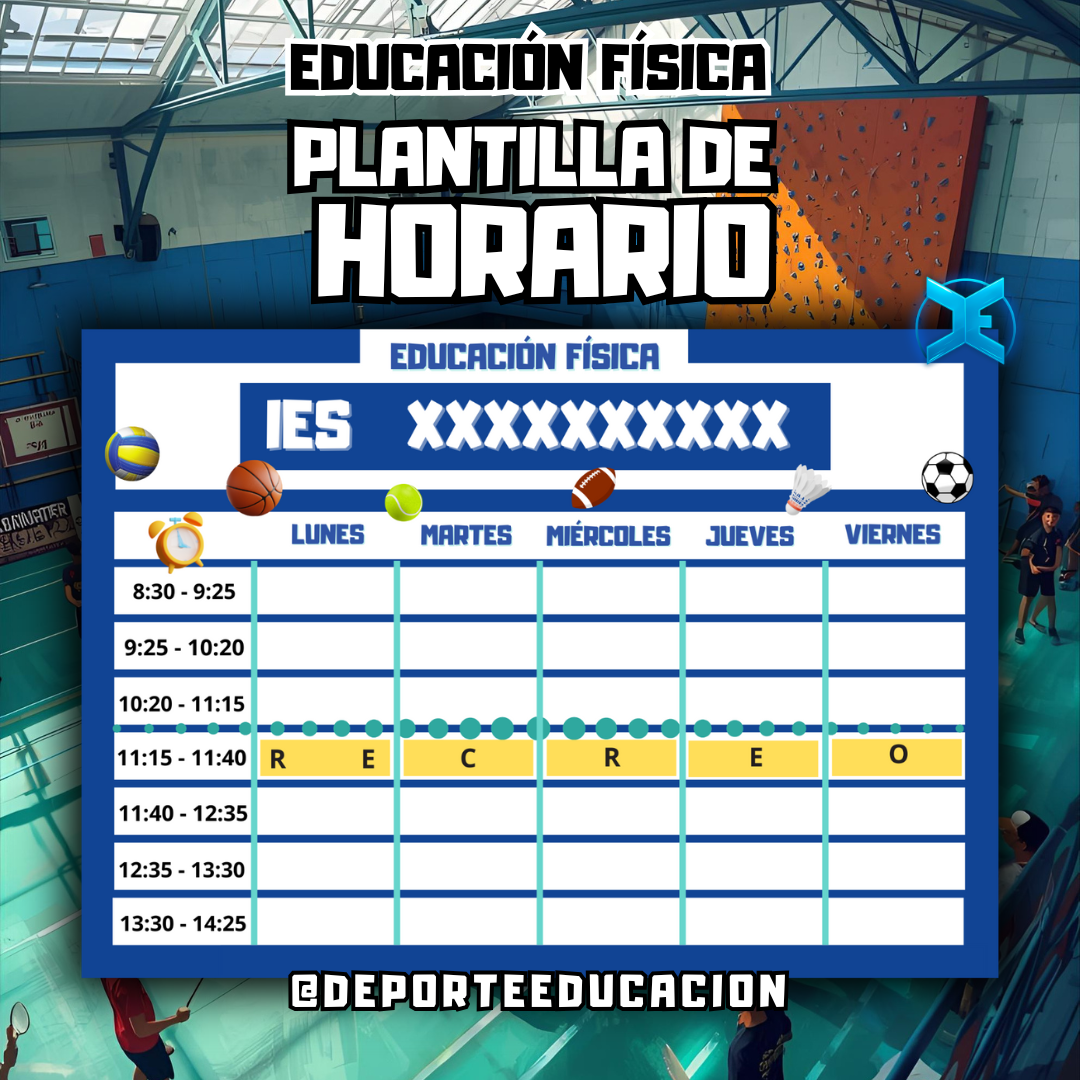 PLANTILLA HORARIO EDITABLE.