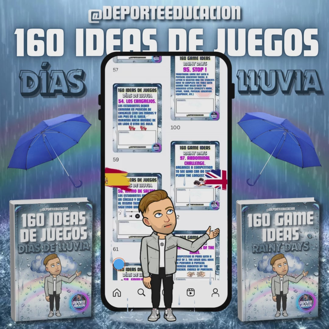 160 IDEAS DE JUEGOS. DÍAS DE LLUVIA.