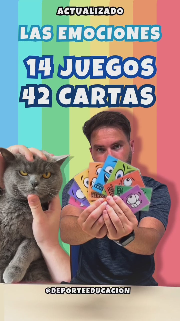 Las 42 CARTAS de las EMOCIONES❕+ 14 JUEGOS.