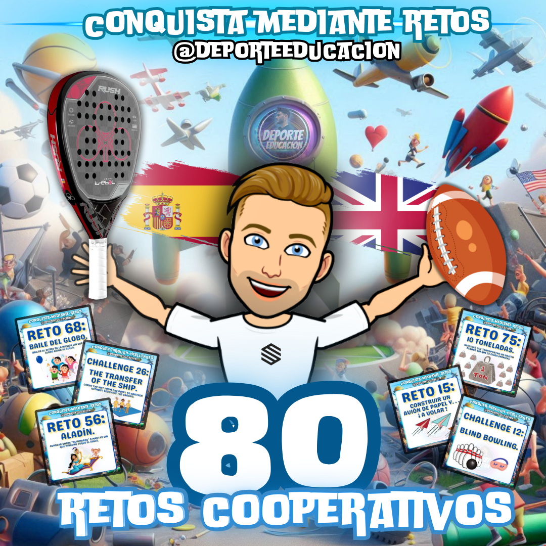 80 RETOS COOPERATIVOS Y 6 IDEAS DE JUEGOS.