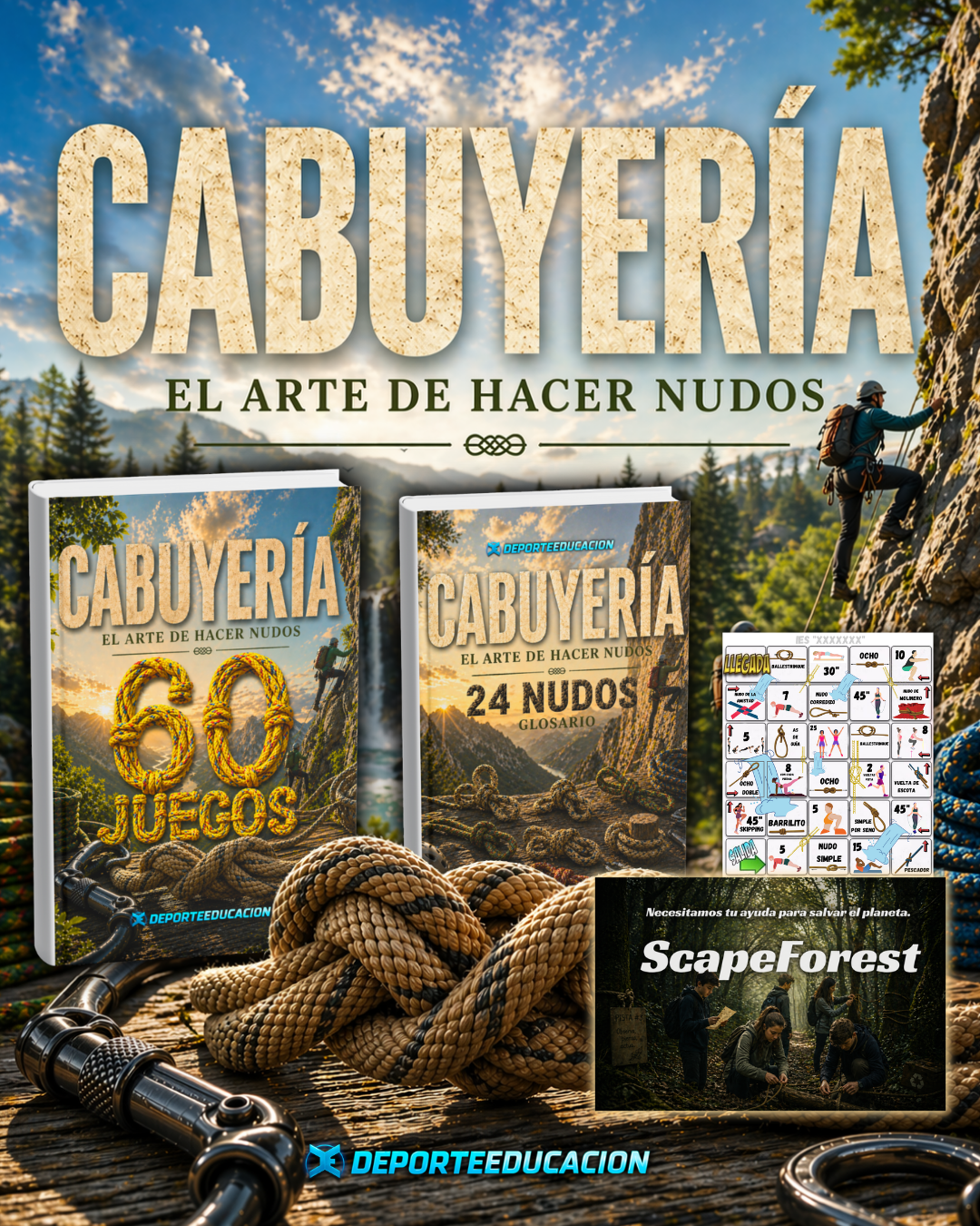 PACK CABUYERÍA - EL ARTE  de hacer NUDOS.