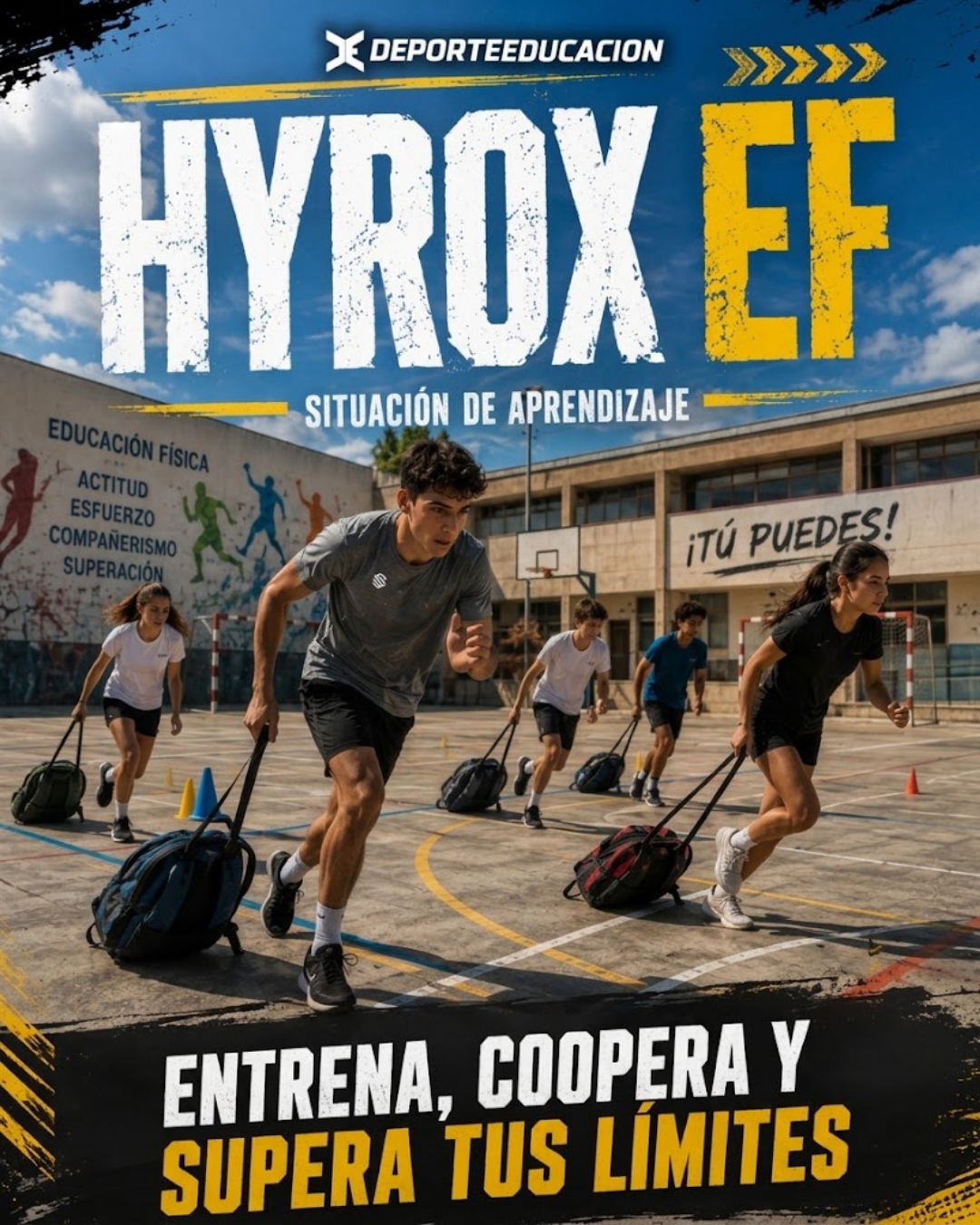🔥 HYROX EN EDUCACIÓN FÍSICA💪🏼