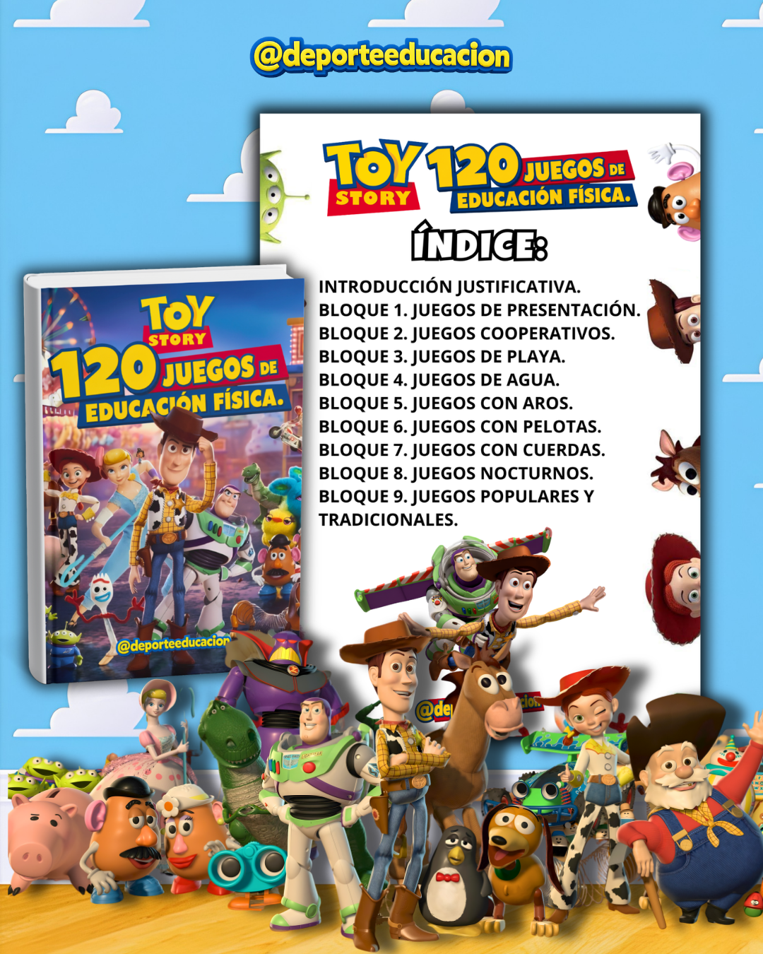 TOY STORY: 120 Juegos Educación Física.