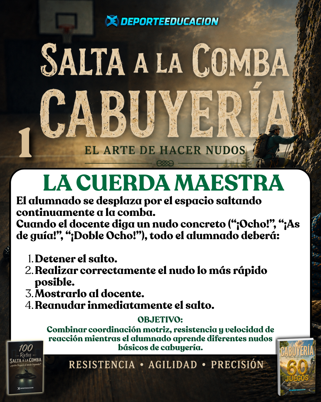 SALTA A LA COMBA + CABUYERÍA🪢 20 JUEGOS