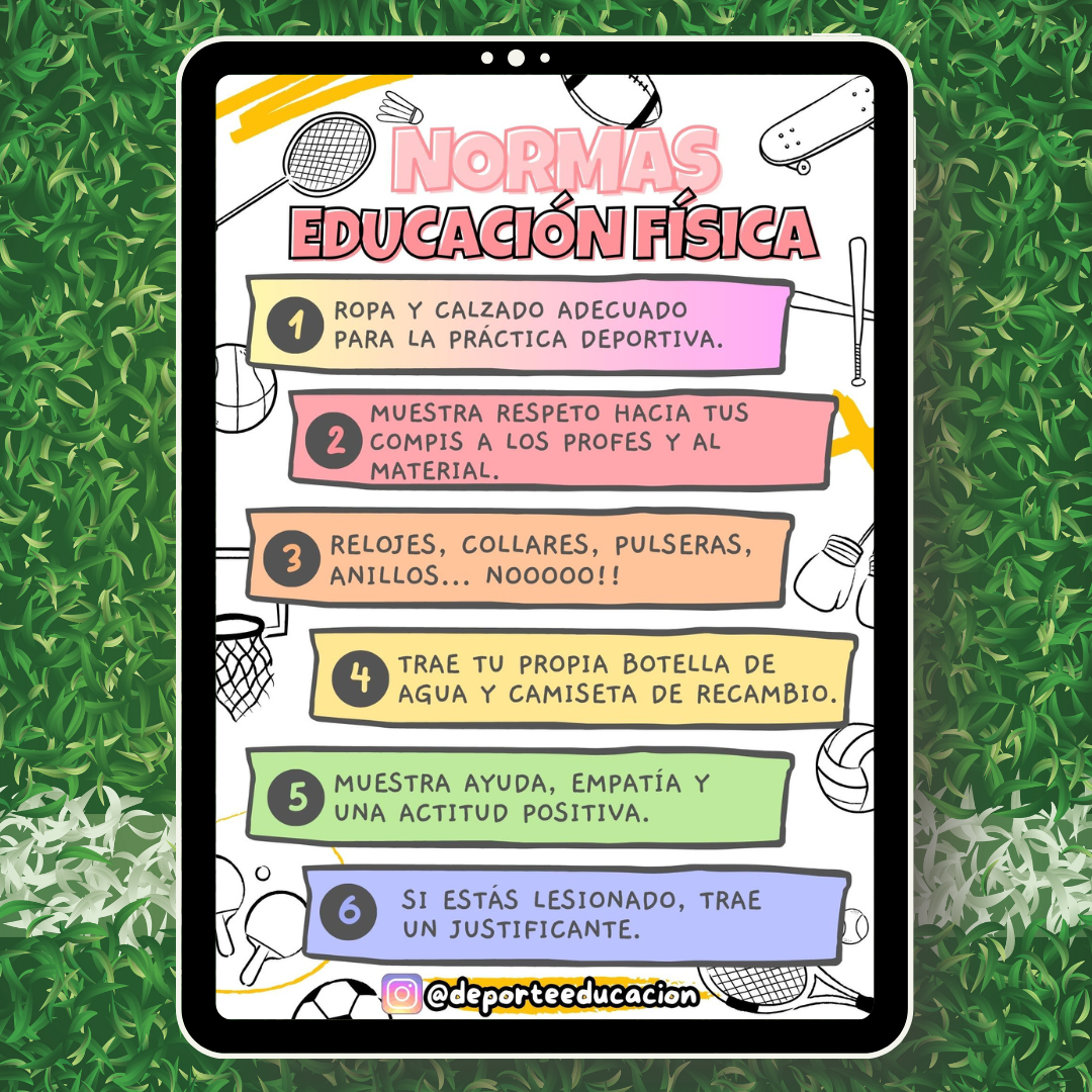 NORMAS EN EDUCACIÓN FÍSICA.