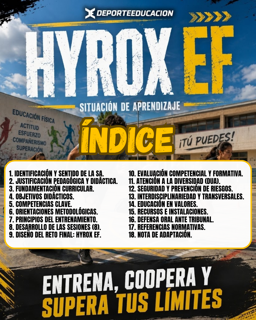 🔥 HYROX EN EDUCACIÓN FÍSICA💪🏼