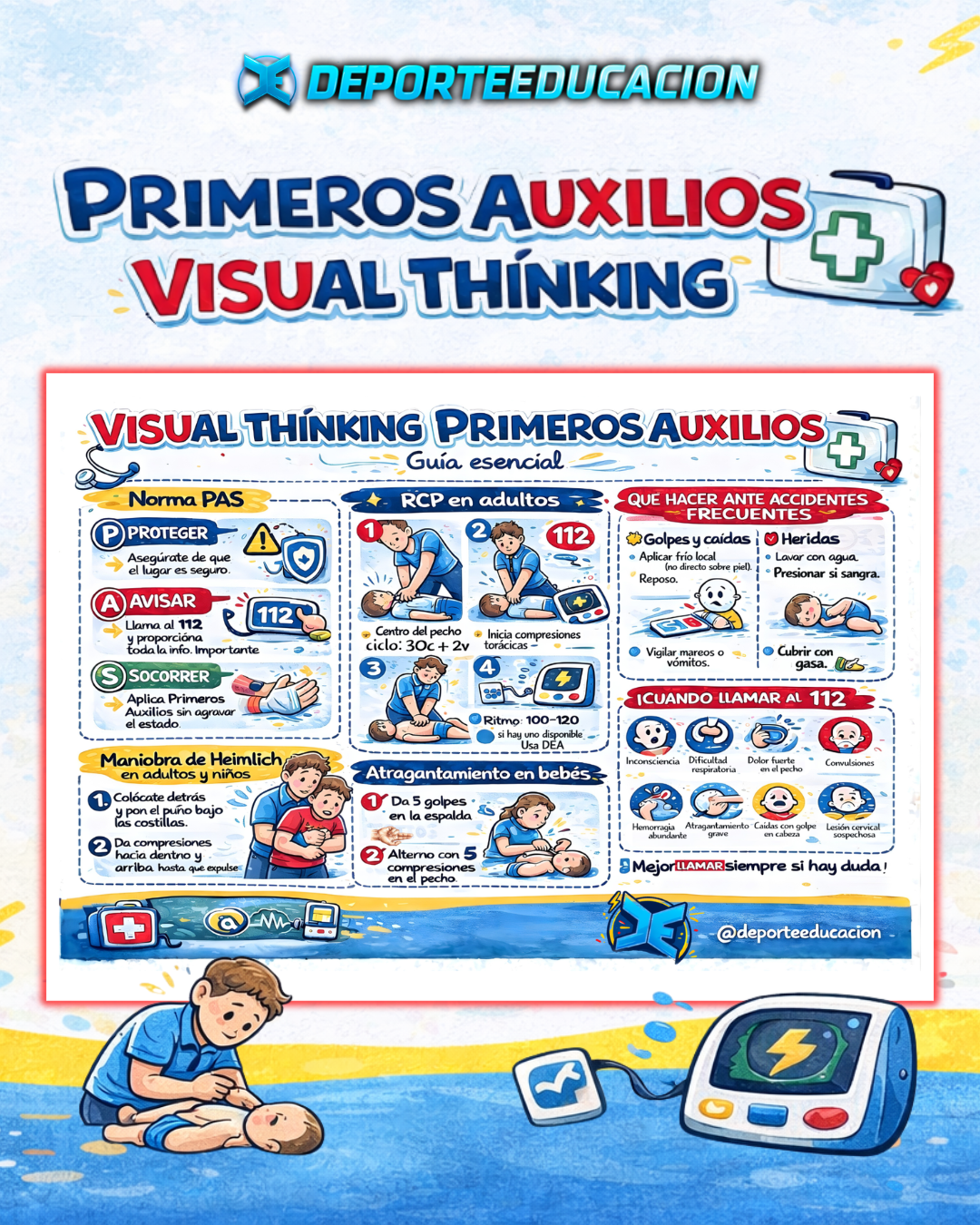 PRIMEROS AUXILIOS, INFOGRAFÍA Y CANCIONES