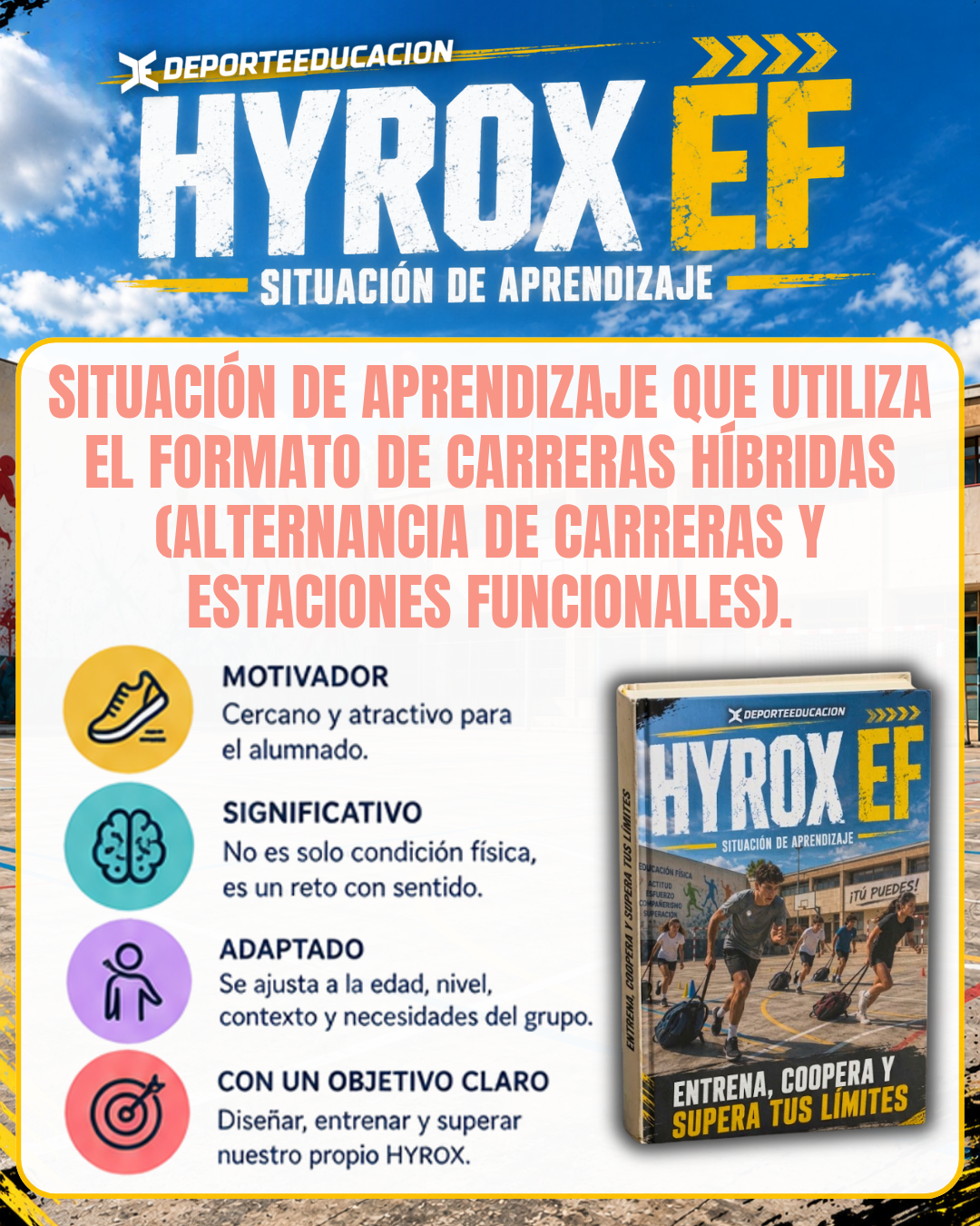 🔥 HYROX EN EDUCACIÓN FÍSICA💪🏼