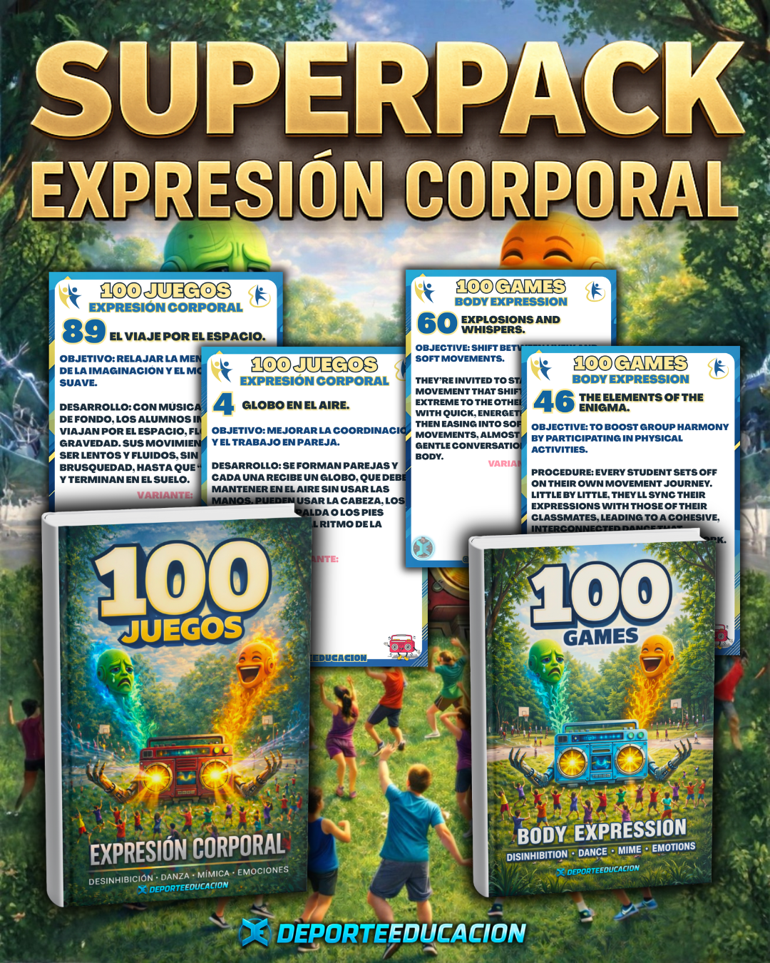 ⭐️SUPERPACK EXPRESIÓN CORPORAL⭐️ Educar a través del movimiento.