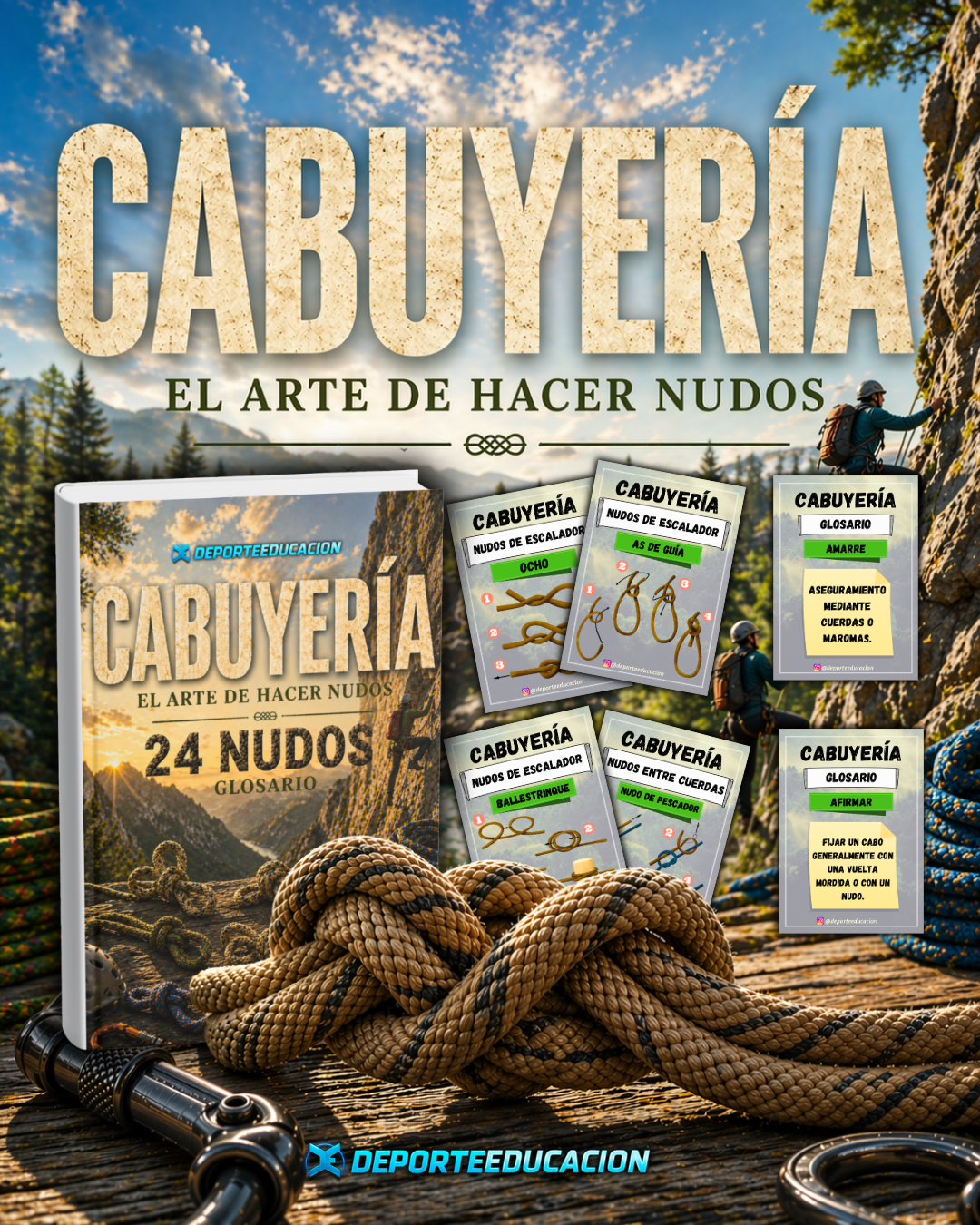 PACK CABUYERÍA - EL ARTE  de hacer NUDOS.
