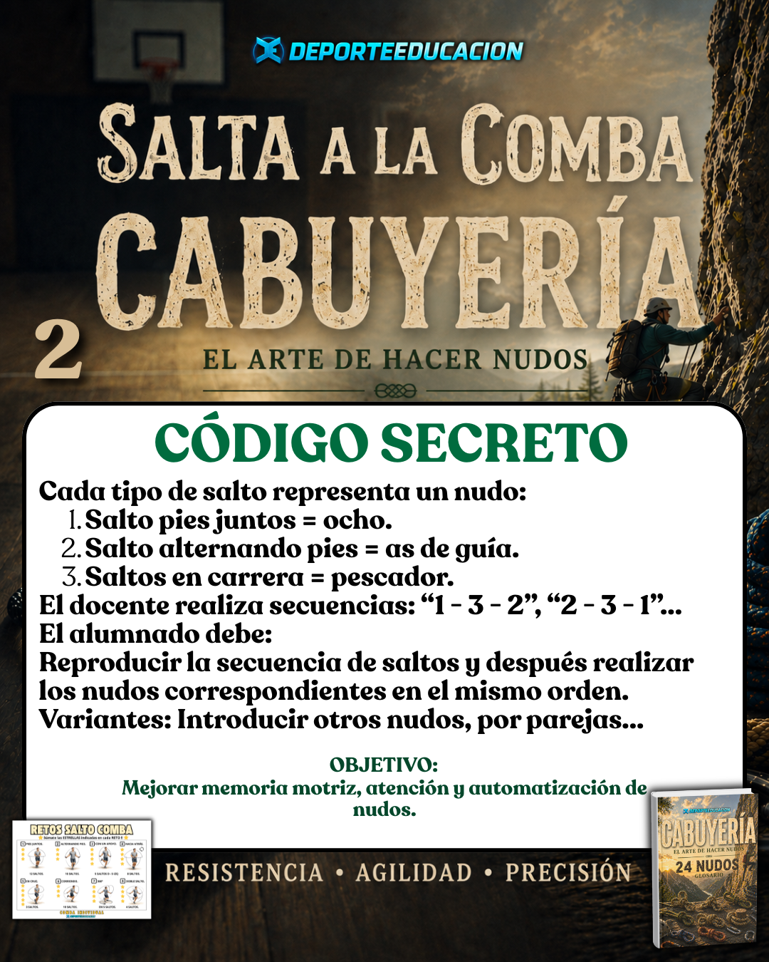SALTA A LA COMBA + CABUYERÍA🪢 20 JUEGOS