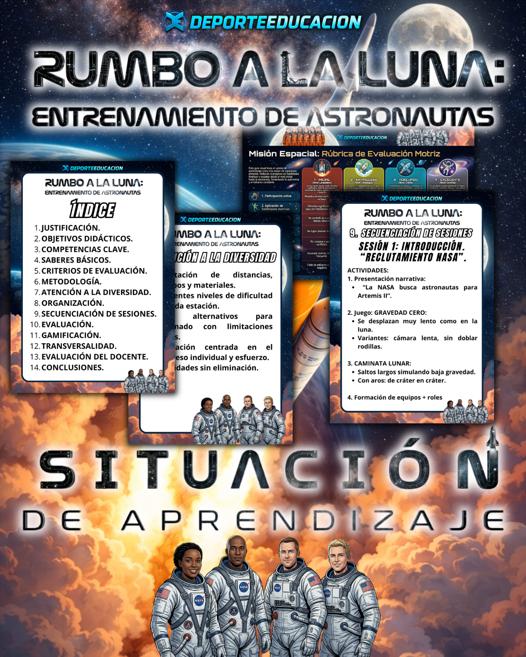 🚀RUMBO A LA LUNA🌙 Entrenamiento de Astronautas 🧑🏼‍🚀