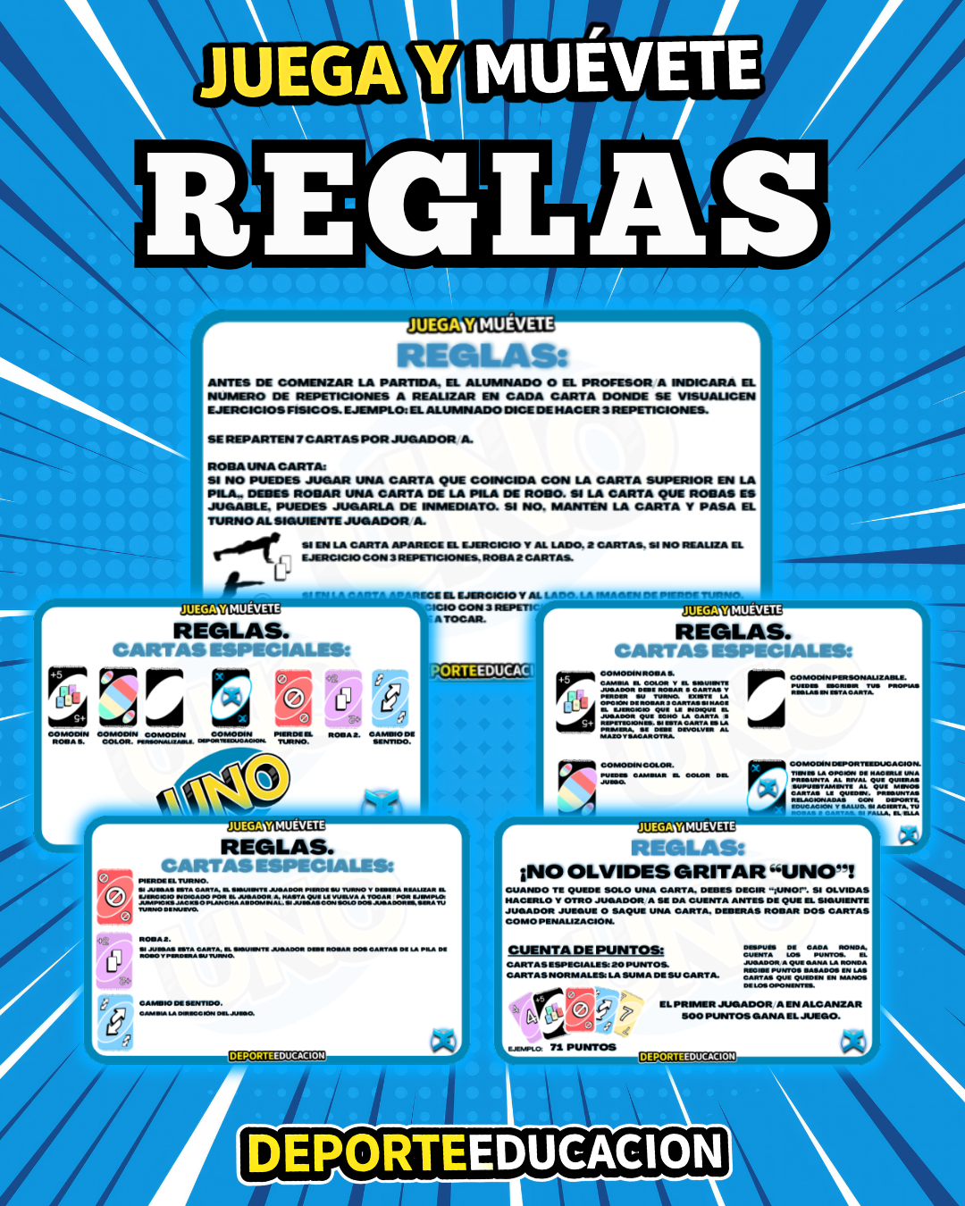 UNO para Educación Fisica.