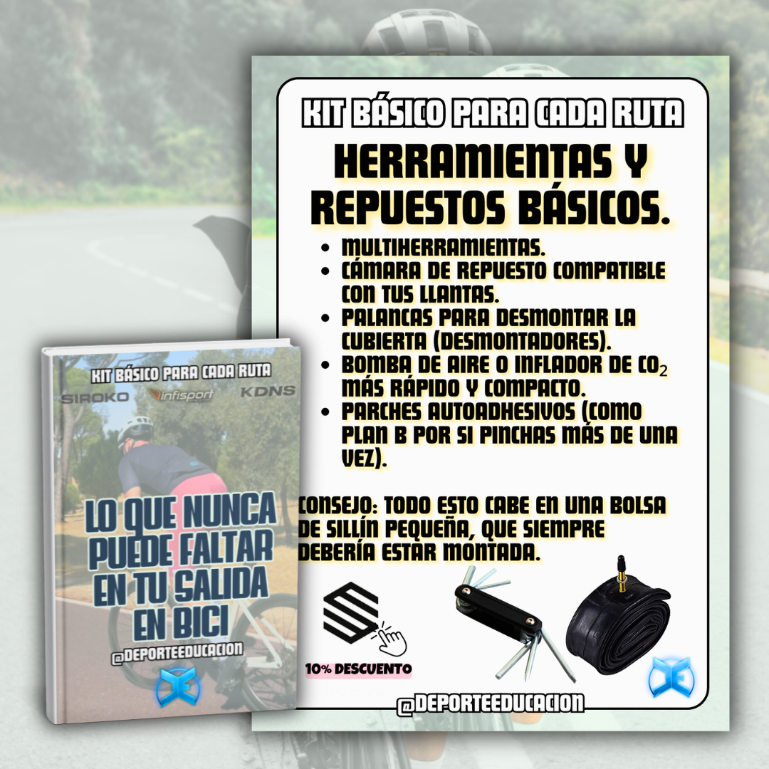 KIT BÁSICO PARA RUTAS EN BICI.