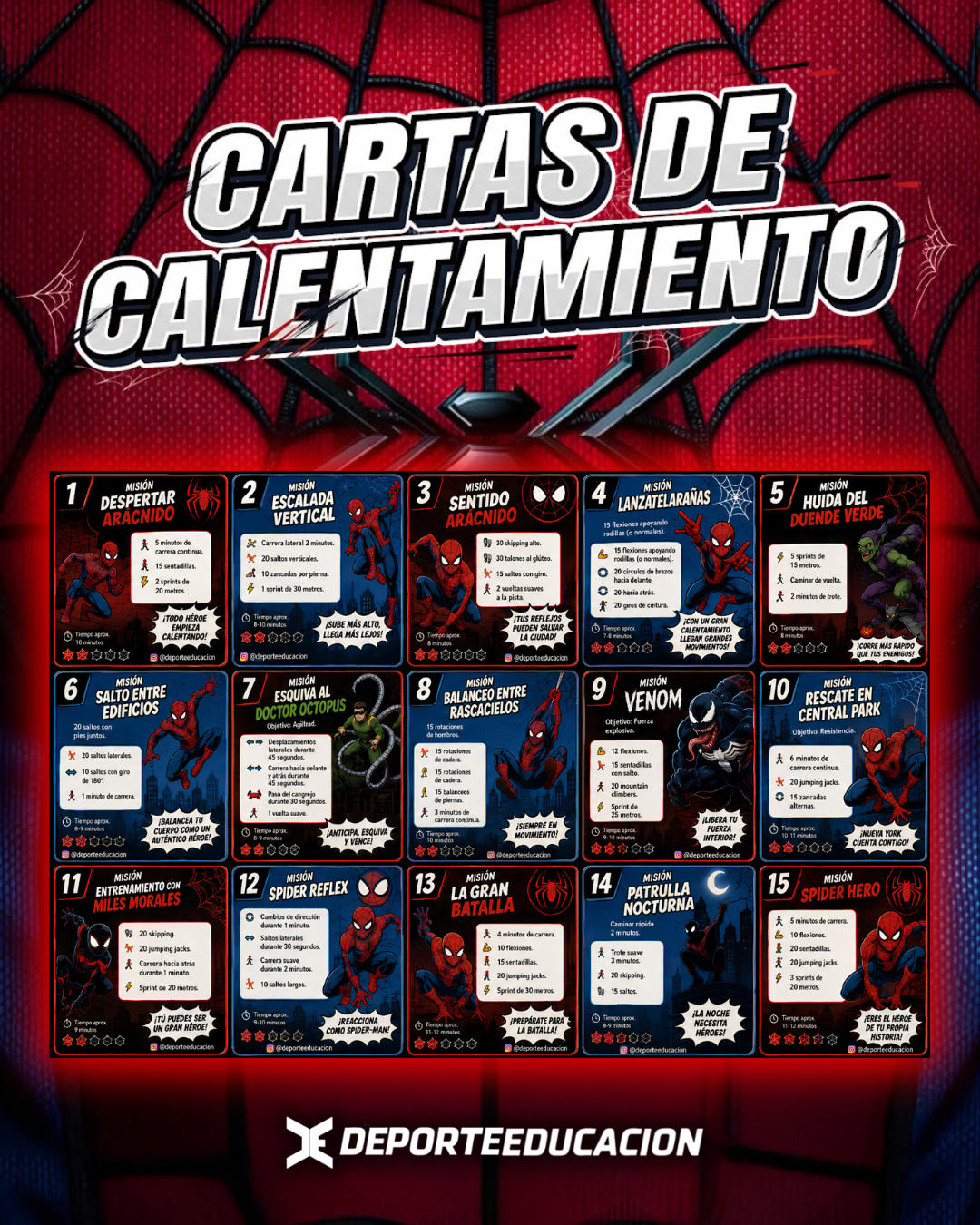 🕷️🕸️ ¡SPIDERMAN EN EDUCACIÓN FÍSICA! 🕸️🕷️