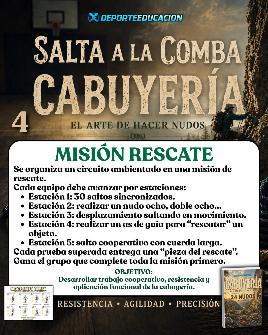 SALTA A LA COMBA + CABUYERÍA🪢 20 JUEGOS