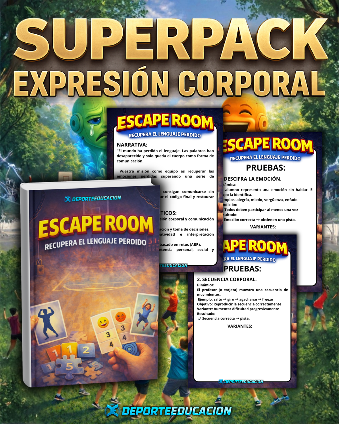 ⭐️SUPERPACK EXPRESIÓN CORPORAL⭐️ Educar a través del movimiento.